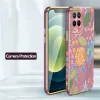 Шокопродажный корпус для оплота для Oppo Realme 8 7 6 3 10 9 9 Pro Plus 8i 9i 5i 5s 6s квадратный силиконовый рисунок цветочный покров Capa