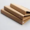 Notebooks A4/A5/A6 Kraft Paper Binder Creative Binder sciolto Diario allentati per foglia libere Pianificatore di forniture per officine per il binder Binder Planner