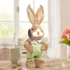 Party Decoration Straw Easter Simulation Cartoon Animal Home Ornament Editing Happy Gift 2024