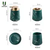 Liquid Soap Dispenser UNTIOR 3Pcs/Set Marbling Ceramic Bathroom Accessory Set Mouthwash Cup Dish Toothbrush Holder