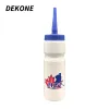 Hockey Hockey Water Bottle White HDPE Plast No BPA Sport Ice Hockey Football Lacrosse Bottles Classic Extended Tip Design Sport Gear