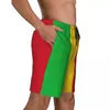 Short masculin Bathing Fissure Mali Flag Board Summer Malian Fans Cool Fashion Beach Modèle masculin Running Séchage rapide Trunks