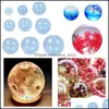 Molds New Sphere Round Sile Cosmic Ball Resin Mold Epoxy Mod 3D Pendant Art Tool Handmade Jewelry Drop Delivery Tools Equipment Dhbnw