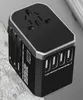 4 USB 2000W 5 6A tipo C Multi Socket Universal Travel Adapt Plug Converter para US UK AU EU Power Plug Adaptor233M1843725