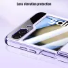 Per Samsung Galaxy Z Flip 5 Case Electroplated Transparent Folding cerniera con pellicola a specchio Copertina rigida All inclusive