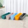 Rectangle Silicone Soap Mold with Plastic Box Flexible Liner Handmade Cake Toast Baking Supplies Handicraft Soap Making Mould