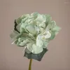 Decorative Flowers Hydrangea For Artificial Flower Green Plants Room Home Decor Handicrafts Fake Wedding Party Decorations