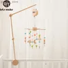 Mobiles# Lets Make Baby Wooden Bed Bell Bracket 0-12 Months For Baby Mobile On The Bed Newborn Music Box Star Moon Bed Bell Hanging Toys Y240412