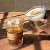 Tazze tappeti per le orecchie appeso tazza di caffè ghiacciato latte americano premium femmina squisito tè da tè in vetro