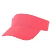 Visors Ball Caps Visores de sol em branco ajustáveis para homens homens neon amarelo esportes tênis sol viseira tampa empoeirada rosa branco preto 240412