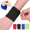 Wrist Support Fitness Wristband With Zipper Elastic Sports Pocket For Running Cycling Tennis Breathable Sweat Absorption