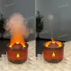 Fuktare manet ring spray luft luftfuktare vulkan flamma aromaterapi eterisk olja diffusor ultraljud atomizer spray för hem
