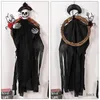 Fleurs décoratives 2024 Fancy Halloween Party Decoration Ghost Couronne fantôme Creepy Groom / Bride suspendu pour le mur de la porte d'entrée