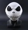 Novo The Nightmare Before Christmas Jack Skellington White LaTex Mask Movie Cosplay Props Halloween Party Festes Horror Máscara T5292204