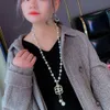 Long Pearl Necklace Womens Small Fragrance High-end Feeling Light Luxury Tassel Hanging Chain Versatile Autumn and Winter Internet Red Sweater