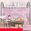 European Style Solid Color Lace Household Large Space Mosquito Net Summer Students Dormitory Bunk Bed Single Mosquito Net Tent