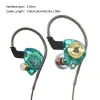 QKZ AK3-Datei Kabelgebundene Ohrhörer 3,5 mm In-Ear-Kopfhörer mit Mikrofon Freisprecher Langkabel-Stereo-Sound-Headset mit Ohrkopf