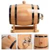 Wooden Barrel Vintage Oak Beer Brewing Equipment Wood Barrel Drink Dispenser With Faucet For Fine Wine Home Kitchen Supplies