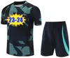 23 24 25 Lewandowski Pedri Men Kids Tracksuit Soccer Jerseys Training Suit 2023 2024 2025 F. De Jong Short Sleeves Suit Tracksuits Men Kids Sportwear Set Set