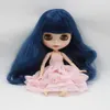 Eisiges DBS Blyth Puppe 19 Joint Body 30 cm BJD Doll fertiggestelltes handgemaltes Make-up Blue Curly Haare mit Pony Doll Geschenk für Mädchen