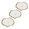 Fleurs décoratives 3 PCS Décoration Collier Bouquet Bouquet Supplies Supplies White Bride Crystal