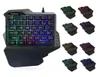 Clavier de jeu filaire professionnel Backlight LED coloré RGB 35 touches un clavier à membrane onehanded teclado mecanico gamer keypad1772474