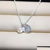 Colliers de pendentif 100% perle collier 26 lettres bricolage 6-7 mm pour femmes Styles de cadeaux de mariage bijoux de mode