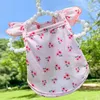 Dog Apparel Flying Sleeve Floral Puppy Summer Vest Sweet Teddy Bichon Spring Outfit Pet Clothes Supplies Bubble Skirt Sphynx