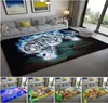 Carpets 3D Leopard Tiger Lion Cat Nonslip Area Rugs Large Mat For Living Room Comfortable Carpet Soft Floor Bedroom2314617