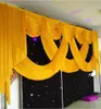 Лучшая продажа 20 -футовой свадебной занавески Swags Party Stage Wedding Decorative Fackrop Curtrop Swags Scrapes Ледяной шелк свадебный украшение 8993476