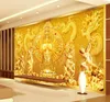 Oro Buddha PO Wallpaper Custom 3D Murales Murales Avalokitesvara Camera da letto da letto soggiorno Office Art Room Decor Home Decorati4839072