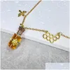 Collane a ciondolo bumble bumble calling -honeycomb collana per donne -barattolo di honey barattolo asimmetrico drop drop consegna gioielli pendenti dhhdq