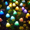 New Solar LED String Lights Fairy Path Lawn Landscape Mushroom Lamp Outdoor Christmas Garden Patio Garland Street Decoration