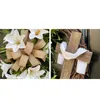 Decorative Flowers JFBL Easter Wreath Simulation Plant With Cross Garland For Front Door Bow Rustic Grapevine Flower Link Day