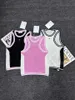 Damen Strick Tees Womens T -Shirts ärmellose Frau Westen Westen Summer Tanks T -Shirts Kurzhemd Ice Seidentimen#A9