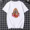 Virgin Mary Classic Print Tshirt Owe Lady of Guadalupe Католический подарок график винтажная рубашка летние мужчины женщины мягкая рубашка Toe Tee