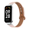 Tillbehör för Xiaomi Smart Band 8 Active Strap Leather Watchband för Redmi Smart Band 2 -rem för Mi Band 8 Aktiv Correa för Redmi Band 2