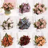 Decoratieve bloemen gesimuleerde Peony Bouquet Slaapkamer Decor Bloemarrangement Houd Valentijnsdag Gift Artificial