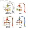 Mobiles# Baby Crib Mobile Animal Bell Rattle Toys vem com caixa de música Cama rotativa Bell Newatbn Hanging Toys Bracket Baby Gifts Y240412PVV8Y240417PVV8PV8