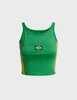 BRASIL Top For Women Tops Female Clothing Crop Top Sexys 90s Vintage Clothes Aesthetic Womens Blouses Emo Harajuku Y2k Woman 240327