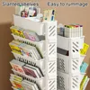 Multi-layer Mobile Bookshelf Student Book Removable Storage Shelf Desk Floor Bookcase Storage Rack Magazine Snacks Organizer