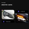 Pour la Peugeot 4008 5008 Assemblage des phares LED 17-21 Daytime Running Light Streamer Signal Signal High Beam Eye Eye Projector Lens Lampe avant