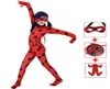 Halloween Spandex Costume For Kids Teenager Girls Elastic Birthday Christmas Cosplay Lady Bug Zentai Clothing Outfit Set T1678812