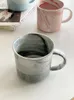 Mugs 350ml Marble Texture Mug Gradual Halo Ceramic Milk Coffee Send Friends Famliy Christmas Party Gift