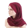 Scarves Fashion Women Hijab Scarf Long Muslim Shawl Plain Soft Turban Tie Head Wraps For Africa Headband 165x50cm Sun-proof