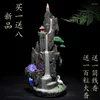 Decorative Figurines Backflow Incense Burner High Mountain And Flowing Water Large Size Decoration Sandalwood Agarwood