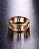 Martick Rings Gold Koll puste rzymskie cyfry biżuterii mody dla kobiet rozmiar 511 R148896910