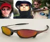 Top Brand Designer X Metal Penny Sunglasses Polarisée Driving Riding Sports UV400 Femmes Men Ice Black Ruby Red Mirror de haute qualité5303530