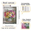 Huacan 5d Diy Diamond Painting Flower Chair Cross Stitch Gift Unique Gift Brodemery Rose Peony Floral Mosaic Home Decoration