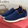 Casual Shoes 2024 Stickade Sneakers for Women Flat Loafer Lazy Elastic Slide on Autumn Ventilate Brand Run Mujer